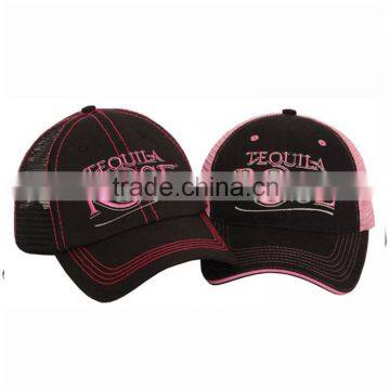 Custom Baseball Cap Embroidery Curved Brim Cotton Mesh Baseball Cap photo-5