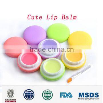 colorful fruit flavor cute shape adorable sweet lip balm