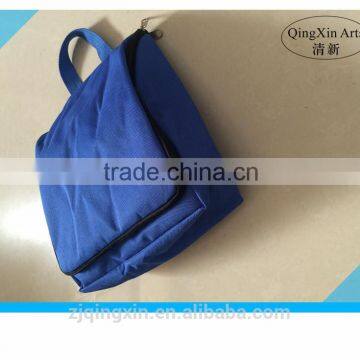 2014 OEM production plain blue 600D oxford cosmetic bag