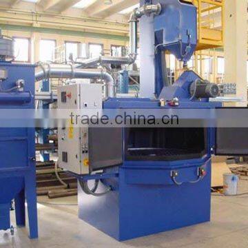 Rotary trolley table sandblaster wheel abrator