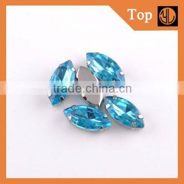 High quality marquise claw rhinestone diamond shape for clothes