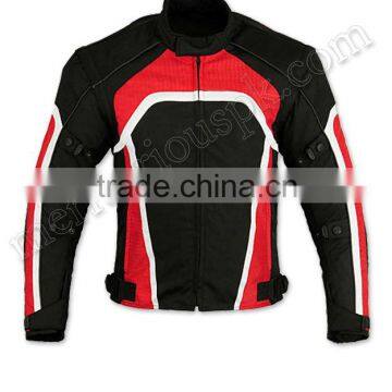 Men Red Black Cordura Jackets