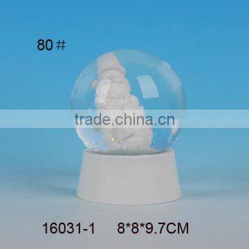 High quality white animal snow globe for christmas gift