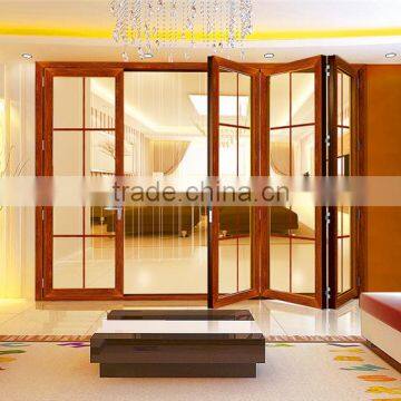 Aluminium interior glass folding door