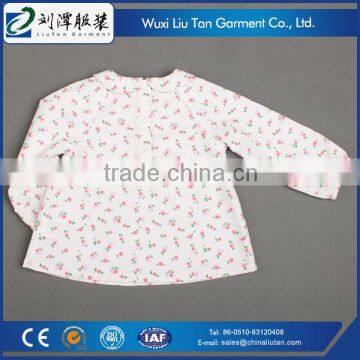 Flower Printed Corduroy Kids Safety High Visibility Girl Shirt photo-4