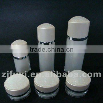 30ml,60ml,100ml,120ml Eye-shaped Empty Acrylic Lotion Bottles with Pump for Cosmetic Packaging