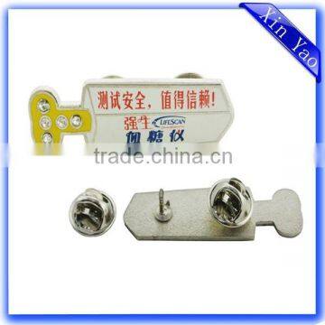 Die struck cheap printing advertising logo badge