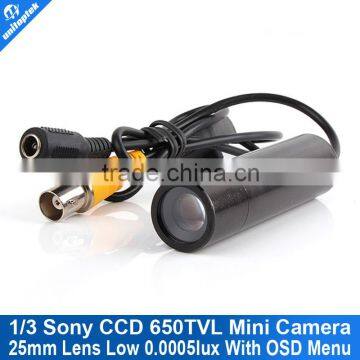 3D-DNR 0.0005 Low Lux Mini Nightvision Starlight 1/3 Sony CCD Camera RJ10 DSP 650TVL 25mm Lens OSD Menu