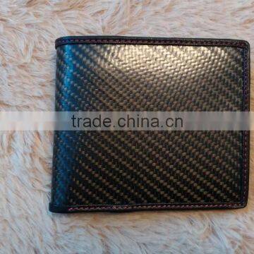 Luxury Carbon Fiber Wallet Genuine leather wallet