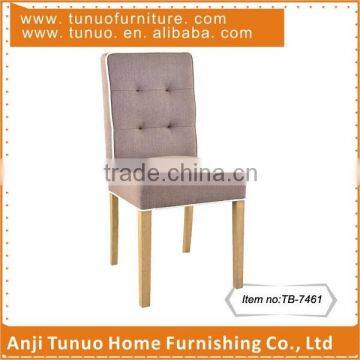 Dinner chair,Canteen chair,Kitchen chair,Patchwork back,Piping around,Wood legs,TB-7461