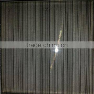 Double laminated PVB glass, with silk cloth laminated for decoration wall, furtiniture