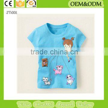 100% Cotton T-shirt Animal T-shirt Kids T-shirt Dog T-shirt Child T-shirt Cat T-shirt Girl T-shirt photo-3