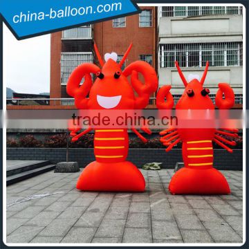 Customized 8m giant inflatable lobster/ different size red color inflatable lobster cartoon