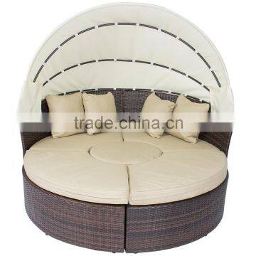 Wholesale China Manufacture Modern Round Rattan Daybed photo-4