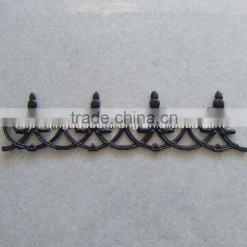 forged iron and cast steel decoration parts for fence and gate wrought iron components