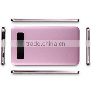 Slim shining metal 4000mAh power bank for mobile phone