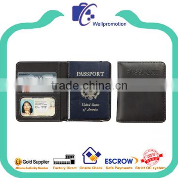 Customized leather id card wallet standard size