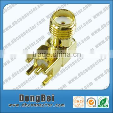 50ohm female right angle sma waterproof connector