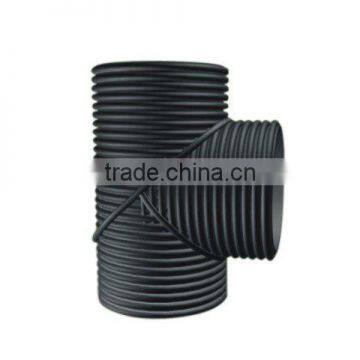 HDPE Double Wall Corrugated Pipe Fittings: Tee