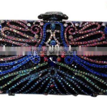 CB0133-3 2016 new design hot sale elegant and luxury Rhinestones African Handbag for wedding/party