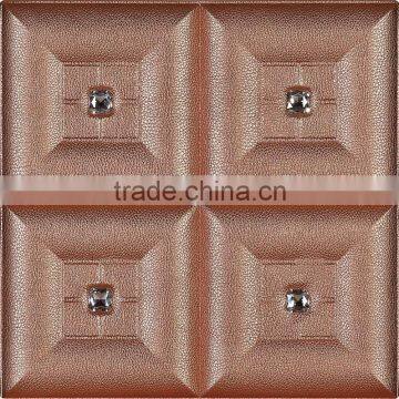 3D Leather Engraved Wall Panel Bathroom Decoration