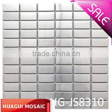 Grid Bricks Pattern Mosaic Pattern Stainless Steel Mosaic Tile HG-JS8310