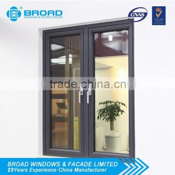 Thermal break inward double opening casement windows