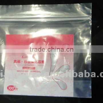 flat clear pvc zipper bag