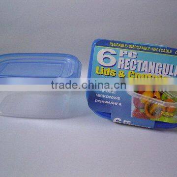 3pk 750ml rect. container