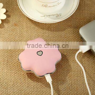 2016 Christmas Gift Clover Power Bank 4000mah Hand Warmer Power Bank