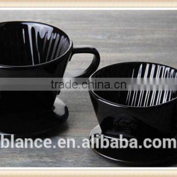 Ceramic Coffee Pour Over in 1-4cups Porcelain Coffee Dripper Design