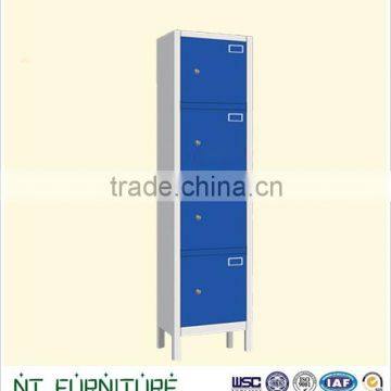 4 doors steel locker with legs for gym/swimming pool