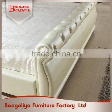 Modern Furniture Design Hotel Leather Double Bed Design Furniture photo-3