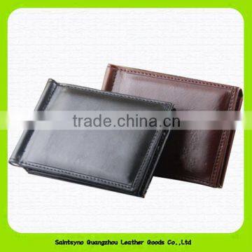 15016 Sophisticated and cultured leather money clip wholesale