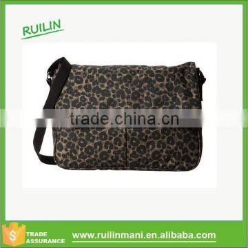 True messenger army cheetah crossbody bag Leopard print satchel bag pantherine message shoulder bags with Magnetic snap closure