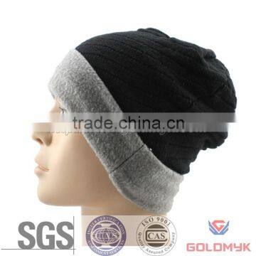 Fleece knitted hat