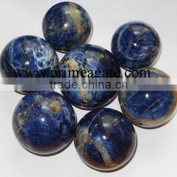 Polished Sodalite Balls | Manufacturer Of Agate Balls | Prime Agate Exports | INDIA