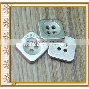Factory wholesale square metal button
