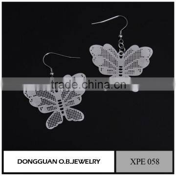 Drop Wedding Earring /butterfly Shape Earring /least 18 k Gold Earring photo-5