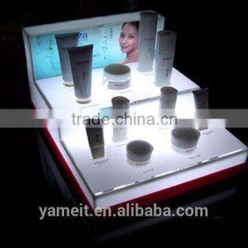 Factory price High quality cosmetic store display lucite cosmetic organizer plexiglass makeup product display