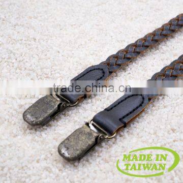 Wholesale Vintage Clips 20mm Adjustable Mens Leather Suspenders photo-2