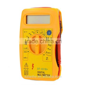 2016 new arrival LCD AC/DC Tester Volt Ammeter Ohm Resistance hFE Digital Multimeter DT-831B+