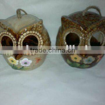 garden decorative owl for bird house