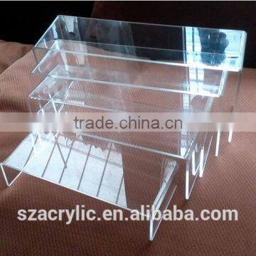 Acrylic U shape shoe display stand shoe display rack