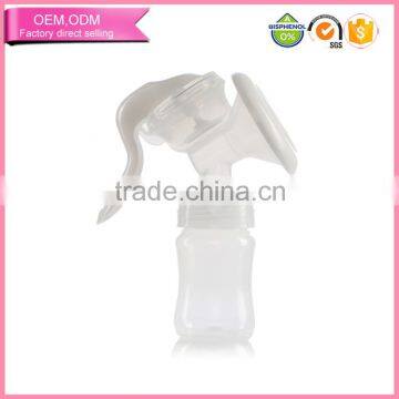 Hot Selling Mom manual breast Pump with Baby Bottle with Simple Design