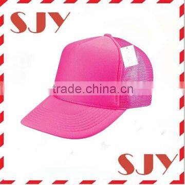 Wholesale snapback hats neon color blank trucker hat