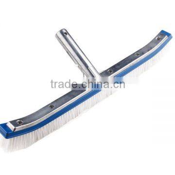 18" Aluminum back pool bristle brush head with Aluminum back