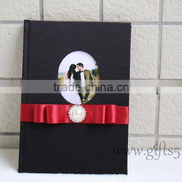 Hardcover Wedding Photo Book,wedding Guest Book With Ribbon