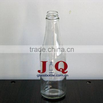 glass soy milk bottle