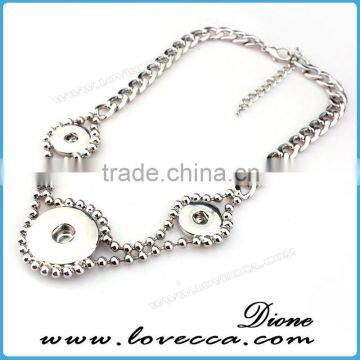 Cheap Price Silver Wholesale Fashion Jewelry Button Necklace for Sale photo-5